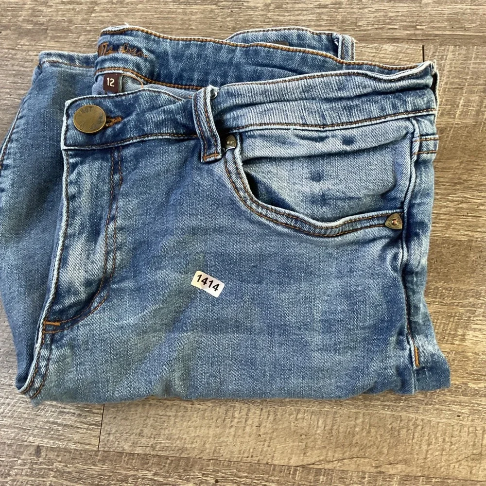 Kut from the Kloth Catherine Boyfriend Shorts Medium‎ Wash Blue Denim Size 12
